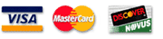 We accept major credit cards